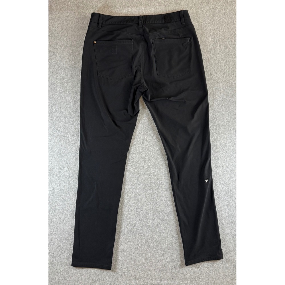 Vuori Meta Pants Mens 32x31 Black Technical 5-Pocket Performance Trousers V430